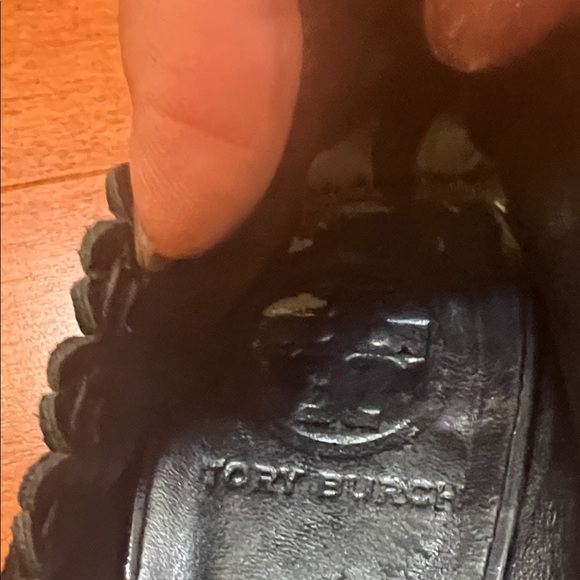 Tory Burch Black Flats with Patent Toe - Picture 10 of 11